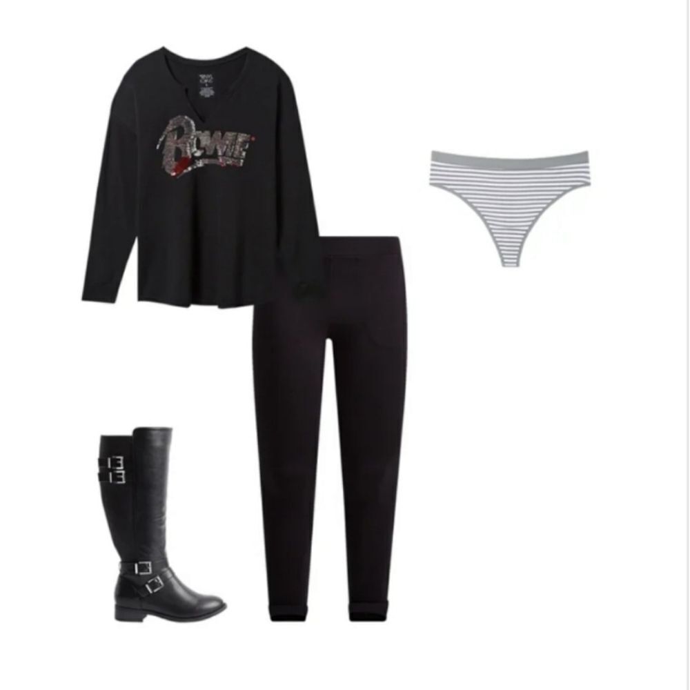 TORRID PlusโSize Full Length Black Signature Waist Stirrup Pocket Leggings - Picture 5 of 8